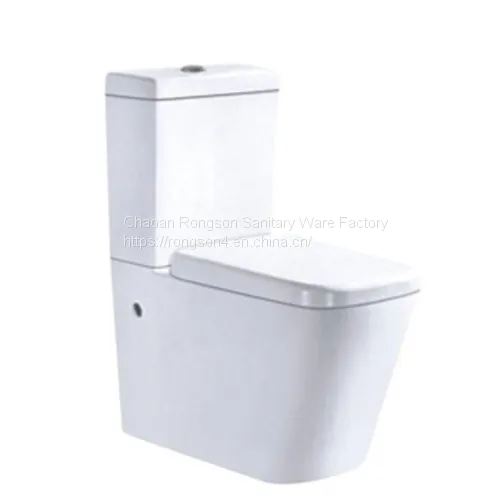 Popular Design Two Piece Ceramic Sanitary Ware Dual Flushing Washdown Bathroom Toilet wc Bowl in Chaozhou China photo-4
