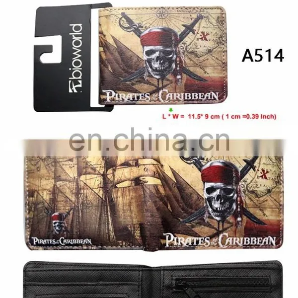 Pirates of the Caribbean Wallet Digital Monster Series of Short Money Wallet Men and Women Models photo-4