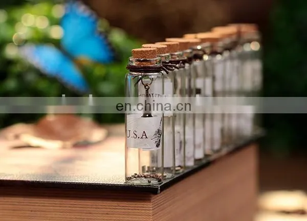 Antique Metal Pendant Charms Wishing Bottle Cork Creative Mini Glass Bottle With Charms photo-5