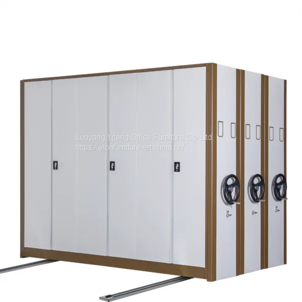 Elegant High Density Office Filing Cabinet Mechanical Mobile Shelving Storage System photo-3