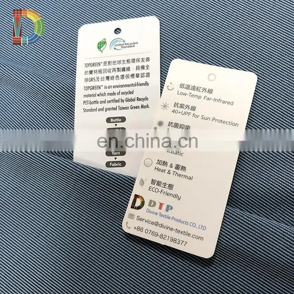 50% Graphene 50% Recycled PET Bottle Infrared Upf 50+ Eco Friendly Fabric photo-3