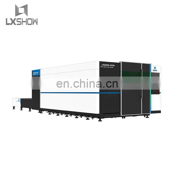 2021 LXSHOW Affordable 6kw 8kw 10kw Enclosed Fiber Laser Cutting Machine With Cover for Sale / 8000w 10000w Fiber Laser Cutter photo-5
