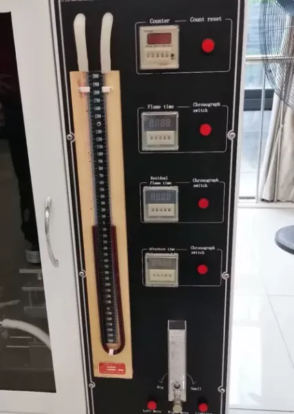 UL 94 Vertical Horizontal Flammability Tester Plastics Flame Chamber HTB-066 photo-2