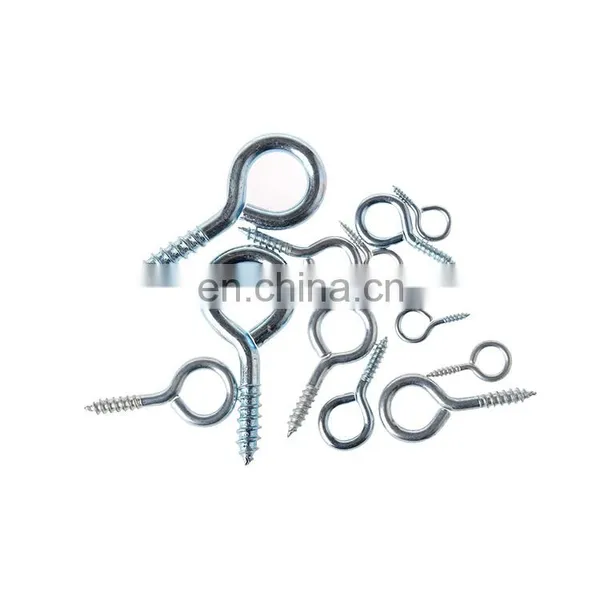 Zinc Plated Eye Screw Close Eye Hook Screw,brass Plated Screw Eyes photo-3