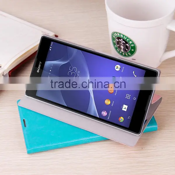 MOFi Case Housing for Sony Xperia T2 Ultra, Mobile Phone Coque Leather Flip Back Cover for T2 Sony Ultra photo-5