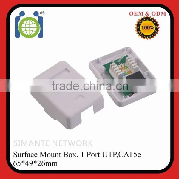Fast Delivery 1 Port & 2 Port PCB RJ45 UTP FTP ABS LSA Surface Mount Box photo-5