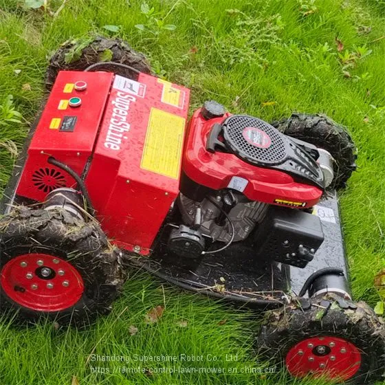 Track Mower, China Remote Controlled Brush Cutter Price, Wireless Robot Mower for Sale photo-4