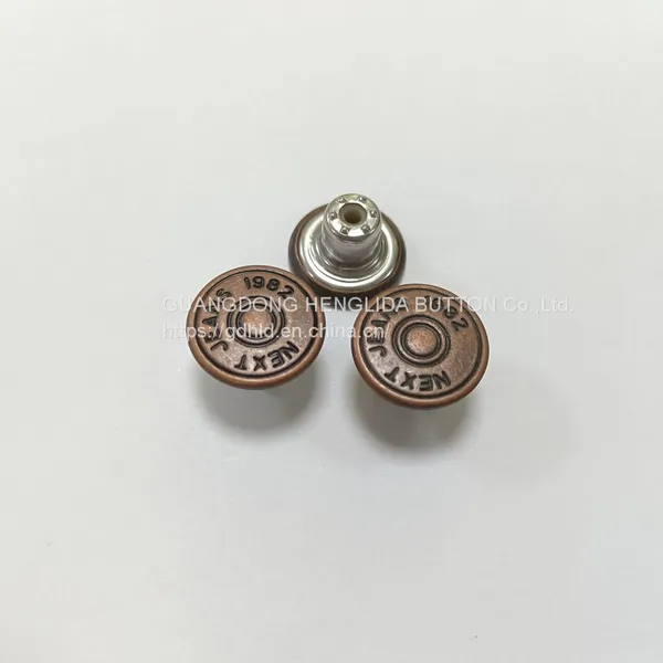 2023 Customized Wholesale Plating Brass Cowboy Button Jeans Buttons for Jeans Clothing photo-2