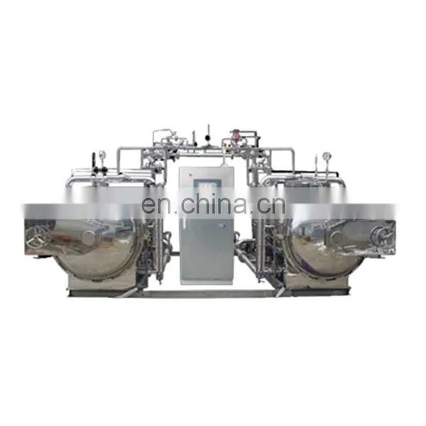 Automatic PLC control Single Pot Water Immersion retort machine for sale