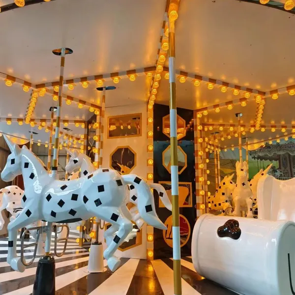 For Kids Pour La Seregraphique Rotating Horse Shopping Mall Upper Drive Carousel Rides photo-4