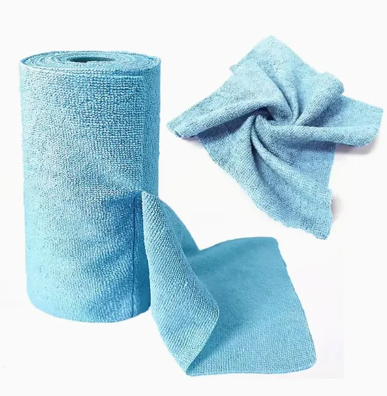 Eco-Friendly Multipurpose Microfiber Cleaning Cloth Tear Away Car Kitchen Towel Rolls Reusable Kitchen Cleaning Towel Roll photo-5