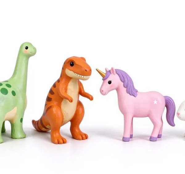 Unfinished Paper Mache Animals Bulk - 100% Recycled Pulp, Plastic-Free, Water-Based Paint Ready for DIY Projects