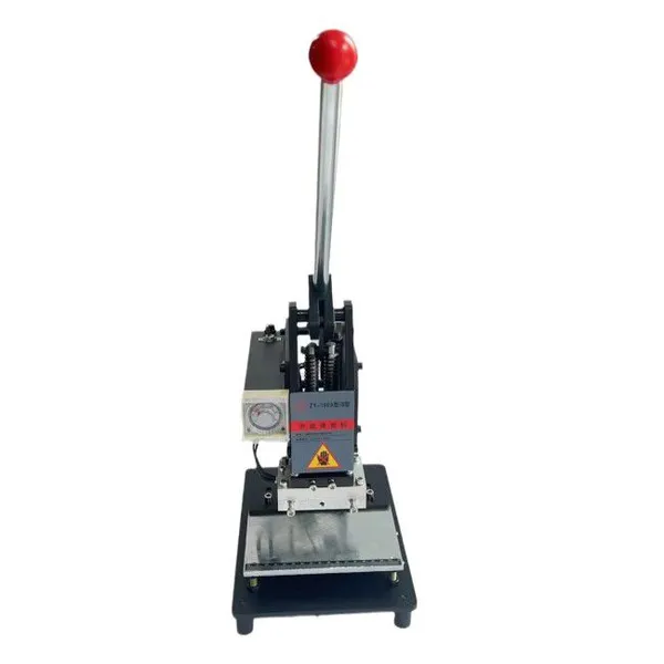 Manual Hot Foil Stamping Machine Hand Operated Heat Press Leather Embosser