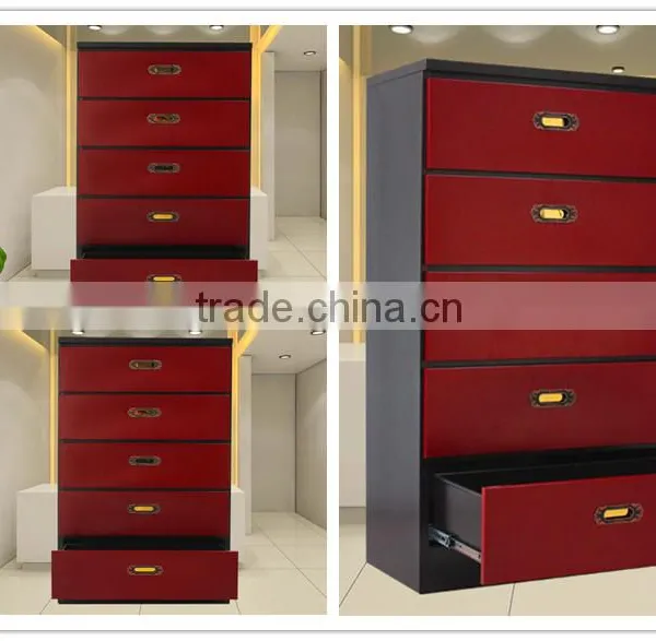 Orpheus Household Cabinet Furniture New 2016 Red Cabinet Modern Fashion Chest Of Drawer Cabinet photo-3