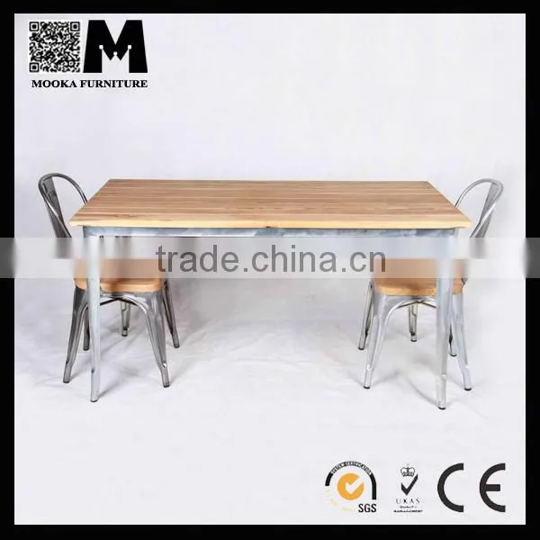 4 seater rectangle table modern banquet table metal Marais dining table