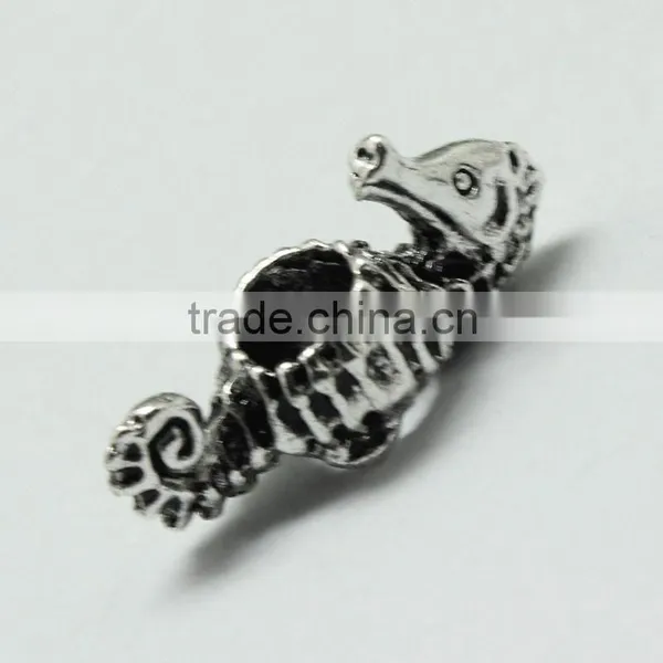 Lead Free Nickle Free Zinc Alloy Pdora Seahorse Jewelry Hole Beads for Bracelets and Necklace photo-3