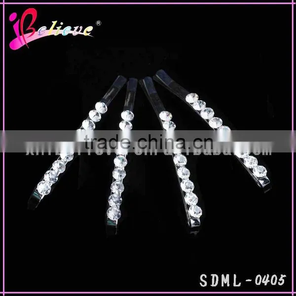 Charming Hair Jewelry Hair Pins With Rhinestone Crystal Hair Accessories for Little Girls photo-3