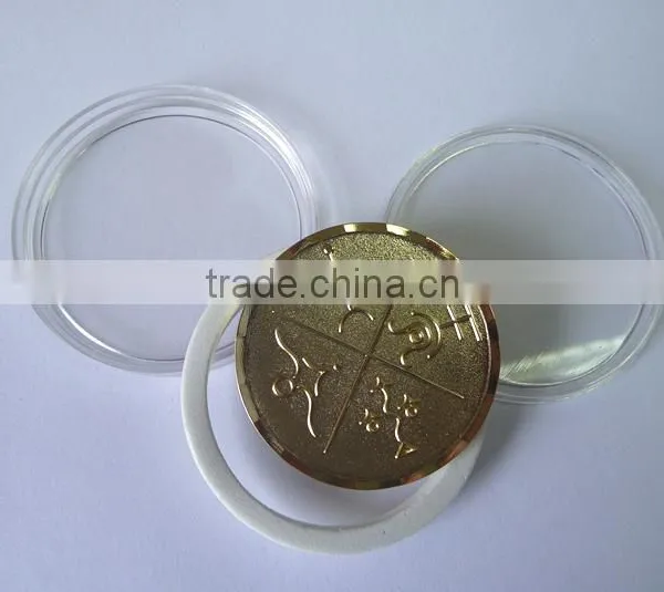 Acrylic Box Bronze Antique Metal Coin Souvenirs photo-3