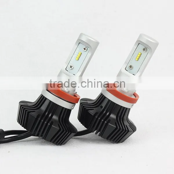 Brightest G7 Led Headlight High Lumen 4000LM H11 Led Auto Headlamp Without Fan photo-3