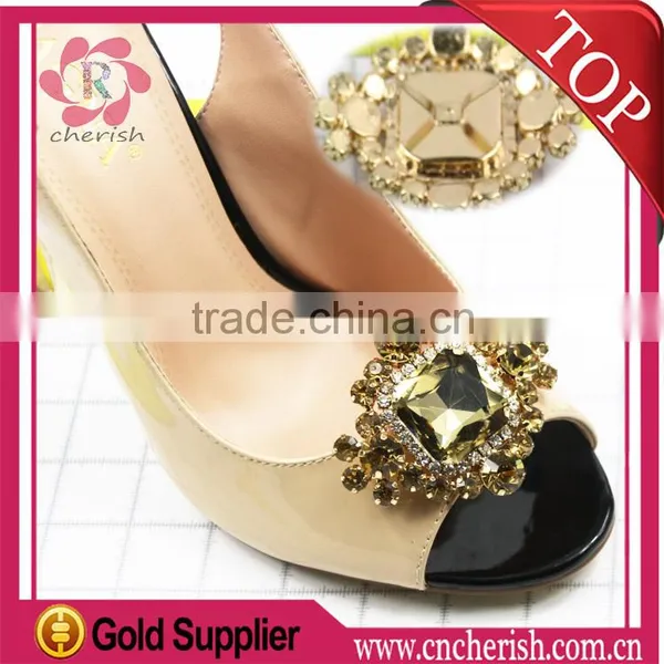 Popular Crystal Rhinestone Shoes Jewelry,diamond Shape in Customize