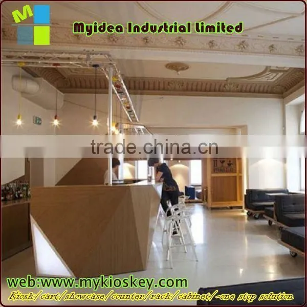 SZ-BA005-C231 Modern Reception Counter Pub Bar Counter Bamboo Bar Counter photo-3