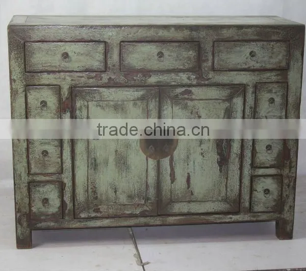 Living Room Solid Wood File Cabinet Chinese Reclaimed Wood Cabinet