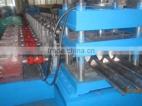 Road Crash Barrier or W Beam / Side Rail Guard Roll Forming Machine Supplier's Choice photo-3