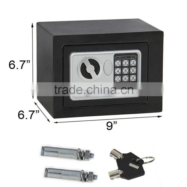 Small Digital Electronic Safe Box Keypad Lock Home Office Hotel Gun Black New photo-5
