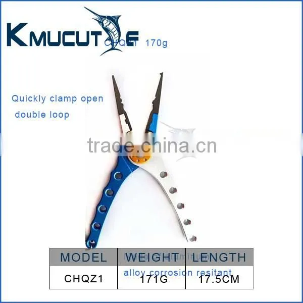Multifunctional High Quality Outdoor Fishing Tackle Aluminum Alloy Fishing Pliers Kmucutie Pliers CHQZ1 photo-4
