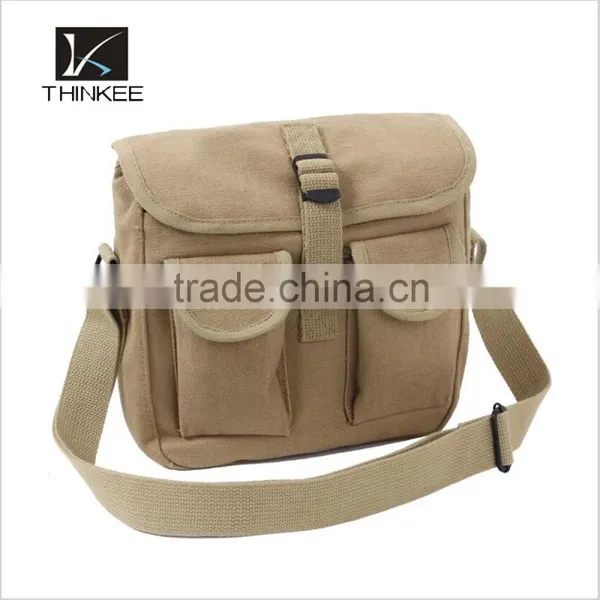 Wholesale Custom Your Logo Travel Canvas Military Shoulder Bag Most Popular photo-3