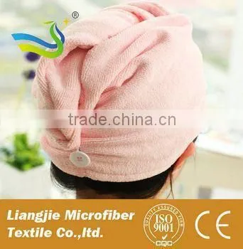 Super Soft and Easy to Clean Microfiber Hair Bath Towel China Cap Fabric Manufacturer China photo-4