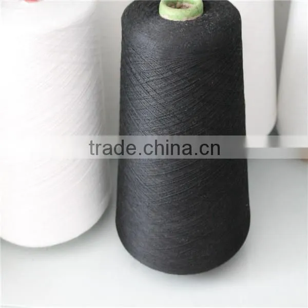 China 8S Black Polyester Yarn for Weaving and Knitting photo-6