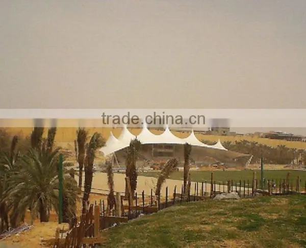 Wind Proof PVC Coated Tensiled Fabric Architecture Canopy for Sheds & Storage By GuangzhouTextile Architecture Company photo-3