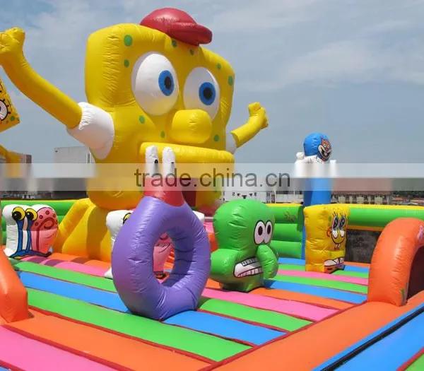 Russia Model Amazing Spongebob Inflatable Trampolines From China Quality Choice photo-6