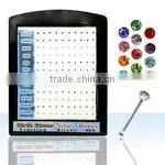 925 Sterling Silver Gold Nose Jewelry Withcrystals