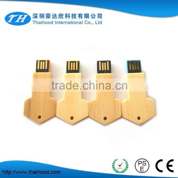 Promotional Custom 32gb Flash Drive Wooden Mini Usb Key With Real Capacity photo-2
