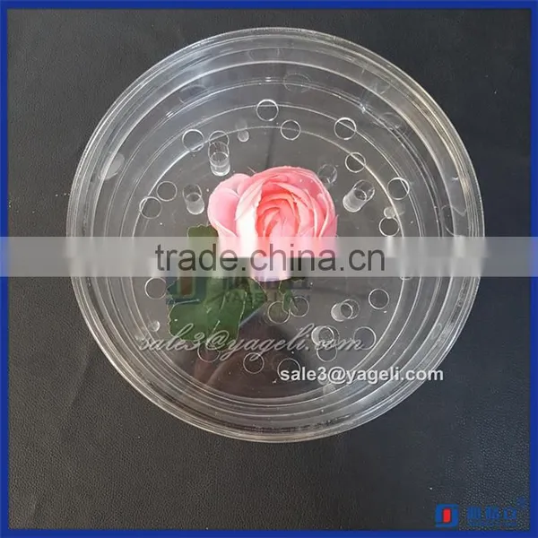 YAGELI-RF001 Fashion Custom 19pcs Rose Boxes, Round Acrylic Flower Box Rose Display Storage Round Box photo-4
