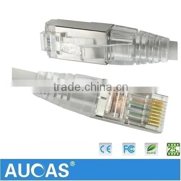 Made in China RJ45 Shielded Cat5e Cable 24AWG Strain Copper Network Patch Cord Cables photo-4