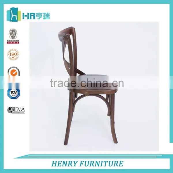 Solid Bentwood Dining Cross Back Chair photo-2