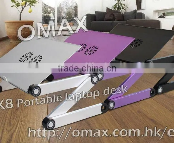 Factoty Price Protable Aluminum Floor Stand Laptop Desk for Beds photo-3