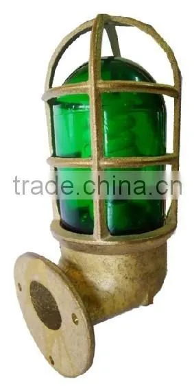 Marine Brass Outdoor Ceiling Wall Light photo-4