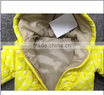 Yellow Children Warm Coat 2015 Kids Winter Coats High Quality Children Fancy Winter Coat photo-4