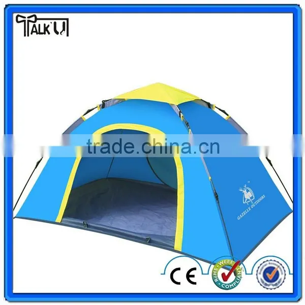 Waterproof 3-4 Person Double Layer Automatic Instant Outdoor Camping Family Tent Inflatable Camping Tent photo-6