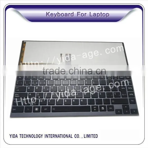100% Brand New Laptop Keyboard for Toshiba U940 With Backlist Spanish Layout photo-2