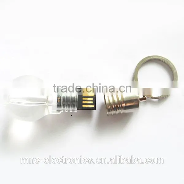 Stock Product Colorful Led Light Custom Logo Printing Full Capacity Bulb Shape Usb Flash Pen Drive Supplier's Choice photo-4