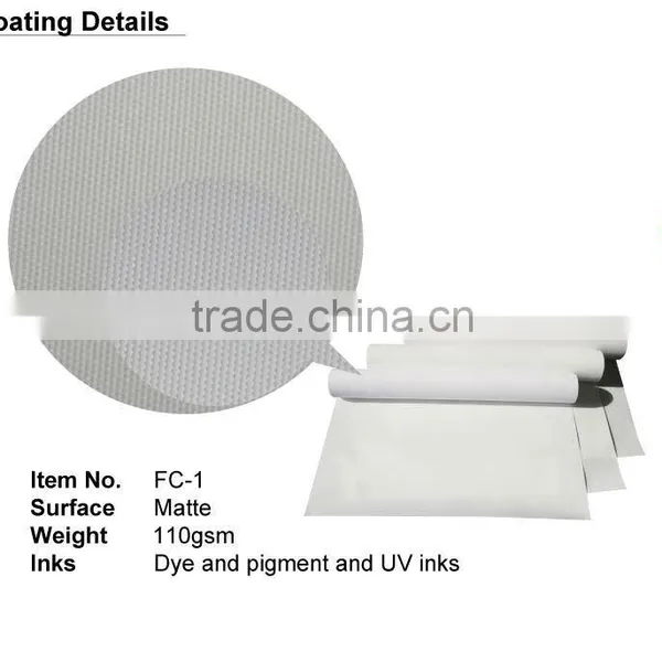 Wide Format Roll Inkjet Polyester Canvas China Art Supplies