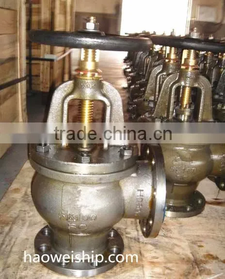 JIS F7474 20K Marine Cast Steel Screw Down Check Angle Valve