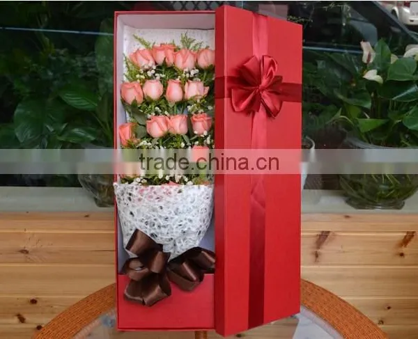 Valentine's Day Romantic Red Paper Gift Box for Flower photo-2