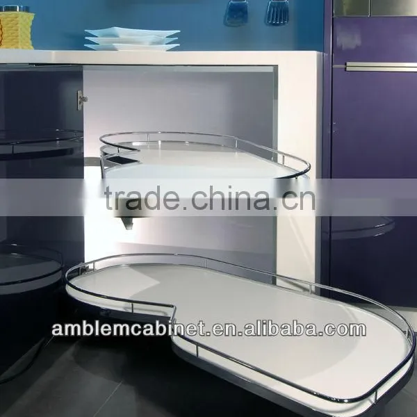 2014 New High Gloss Purple Lacquer Kitchen Cabinet photo-4
