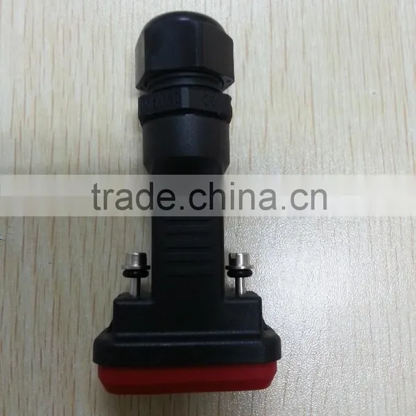 D-SUB DB Solder Type Waterproof Connector Black Shell